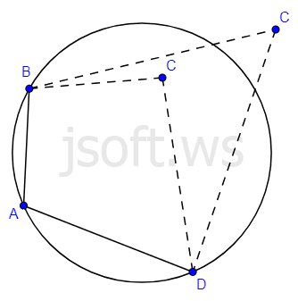 C təpəsi çevrə üzərində deyil