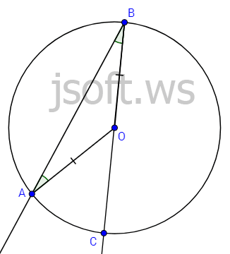 Daxili bucaq dimetr ilə üst-üstə düşür