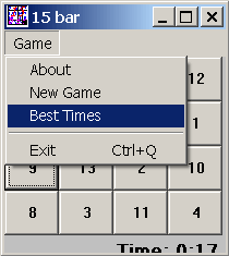 puzzle menu