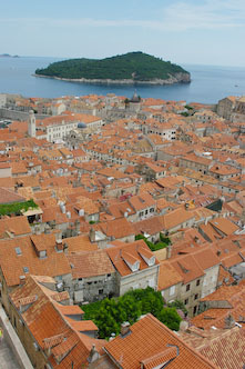 Dubrovnikin üstdən görünüşü