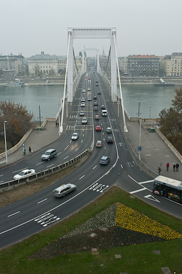 Erszebet Bridge, top view